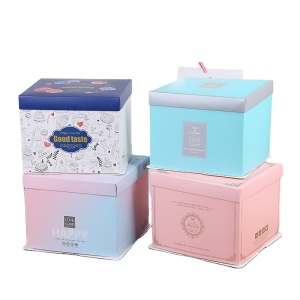 Wholesale 4/6/8/12/14 inch paper cake box safe and environmentally friendly cake packaging boxes