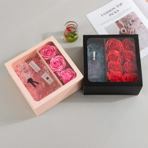 Festival gift box flower gift box hand-held flower gift box Birthday gift box eternal flower box lipstick gift packaging box