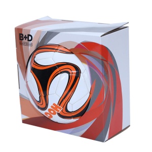 Custom logo Designed basketball football packaging box corrugated paper gift box with open window