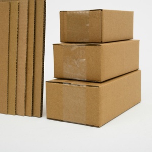 Half-height carton corrugated postal express carton e-commerce packaging flat compression hard packaging box custom